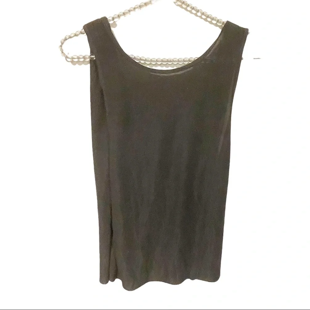 Free People Movement Size Small Black Draped‎ Open Back Sleeveless Tank Top